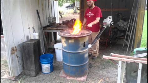 Backyard Blacksmith Forge Youtube