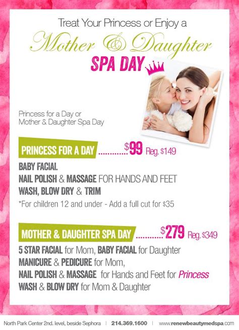 Treat Your Princes Or Enjoy A Mother And Daughter Spa Day Anti Aging