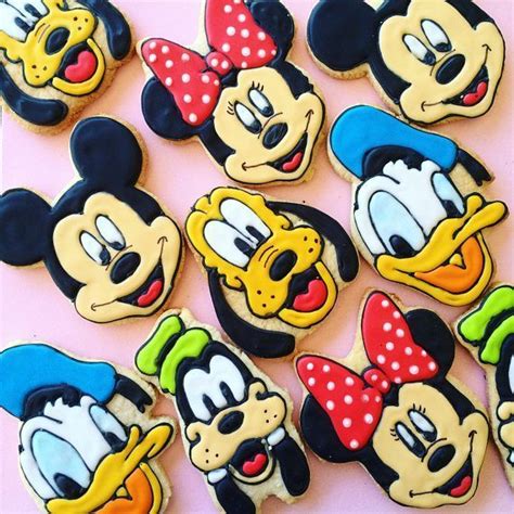 Disney Inspired Decorated Sugar Cookies Mickey Mouse Minnie Minnie