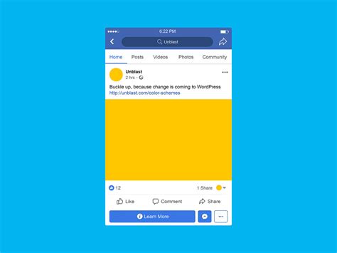 Facebook Mobile Post Mockup On Behance