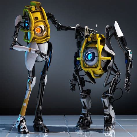 Portal 2 Concept Art Cyber Robots Portal 2 Portal 2 Game Portal