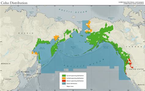 Atlas Of Pacific Salmon Coho Distribution Wild Salmon Center