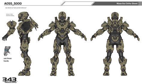 Heres A Ton Of Concept Art From Halo 5 Blueprint Personajes