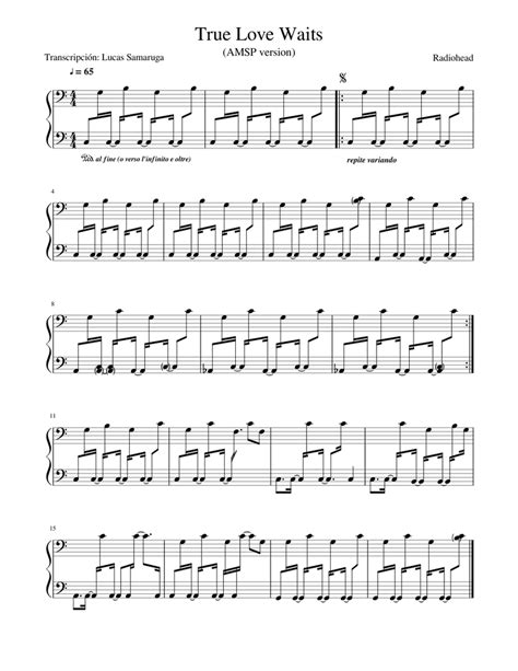 Baixar true love waits musica. True Love Waits Sheet music for Piano | Download free in ...