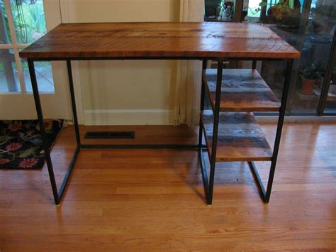 Buy Hand Made Reclaimed Pine Desk Made To Order From Five Fork Studio