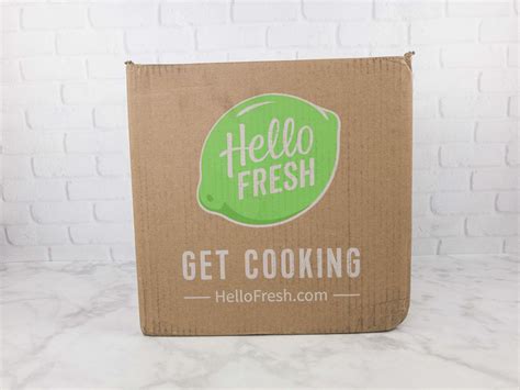 September 2017 Hello Fresh Subscription Box Review Coupon Hello