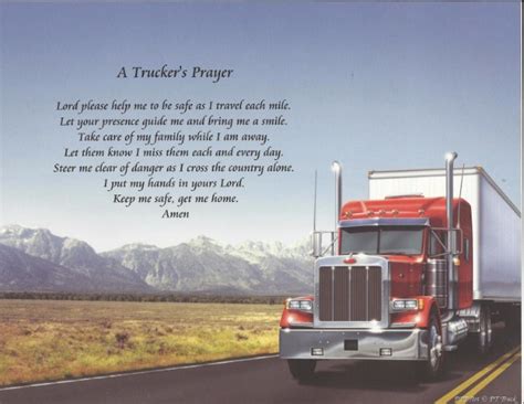 Truckers Prayer Poem