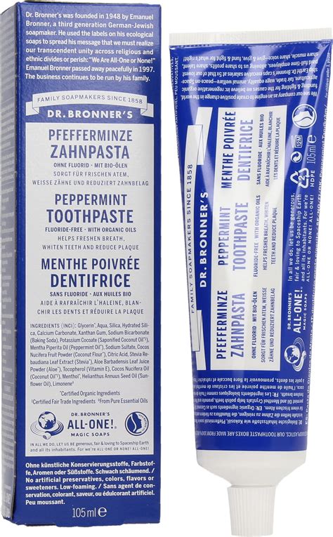 Dr Bronners Peppermint Toothpaste Ecco Verde Online Shop