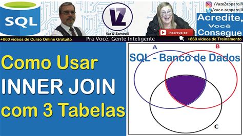Sql Server Como Usar Inner Join Com Tabelas Curso Online Gratuito Vaz E Zapparolli Youtube