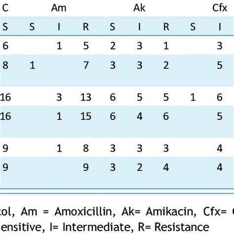 Comparative Antibiotic Susceptibility Pattern For E Coli And