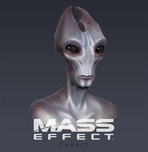 Artstation Mass Effect Salarian Fanart