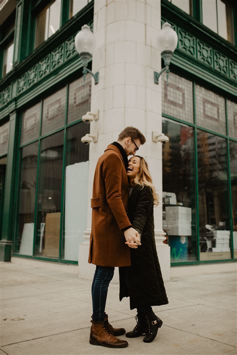 Loved This Cute Couple Session In Downtown Detroit Michigan Wedding