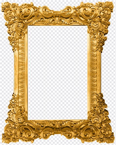 Gold Pattern Frame Gold Frame Frame Pattern Frame Png Pngwing