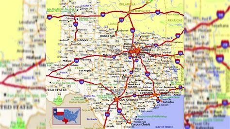 Map Of Texas Cities Texas Road Map Texas Map With Cit