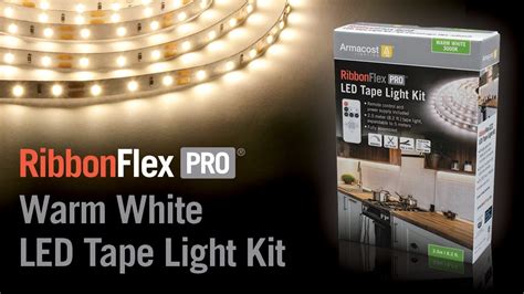 Ribbonflex Pro Warm White Led Strip Light Kit With Remote 82 25m