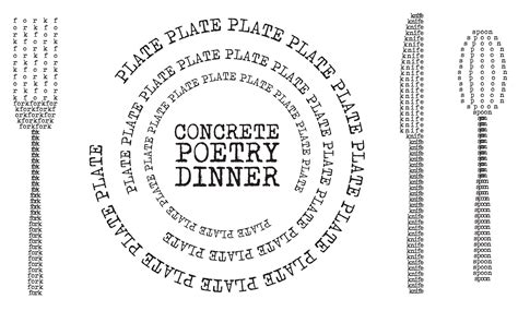 The Standard & EXILE Books Present: Concrete Poetry Dinner