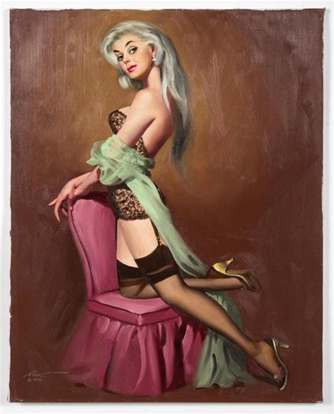 Sold Price Donald Rusty Rust Latricia Pinup Oil Painting Invalid Date Est