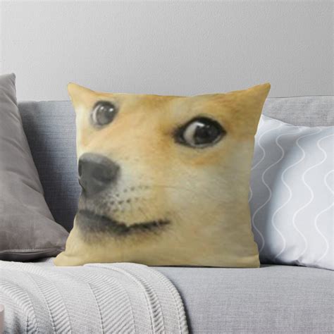 Cool Meme Doge Throw Pillow For Sale By Talkitoff Redbubble