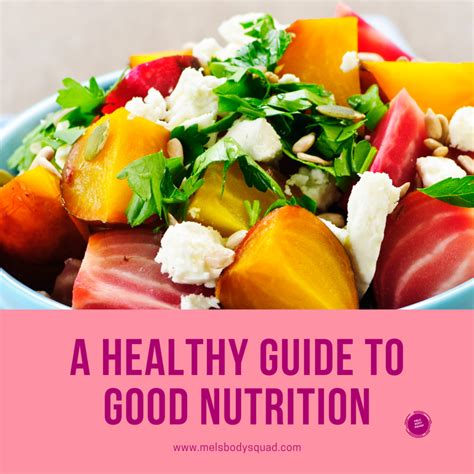 A Healthy Guide to Good Nutrition - Melsbodysquad