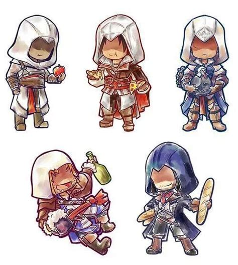 Chibi Assassins Assassins Creed Rogue Assassins Creed Assassins