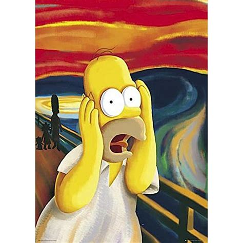 Simpsons Homer The Scream 36x24 Tv Art Print Poster Matt Groening