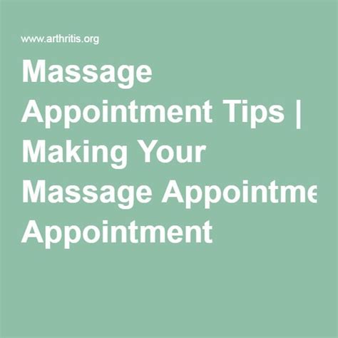 Massage Appointment Tips Making Your Massage Appointment Massage Appointments Tips