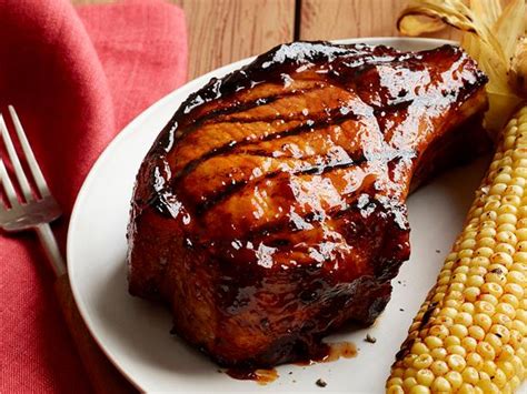 A pork chop is just a pork chop, right? Glazed Double-Cut Pork Chops Recipe | Food Network Kitchen ...