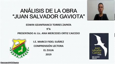 Las más simples son, por un lado, la personificación (figura que consiste en atribuir cualidades humanas a objetos y animales que no las poseen); Análisis Obra Juan Salvador Gaviota - YouTube