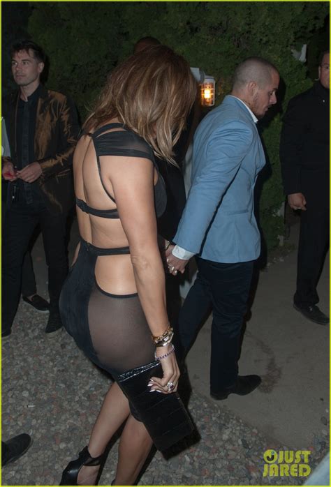 Jennifer Lopezs Birthday Dress Is Super Sexy And Sheer Photo 3424457 Casper Smart Jennifer