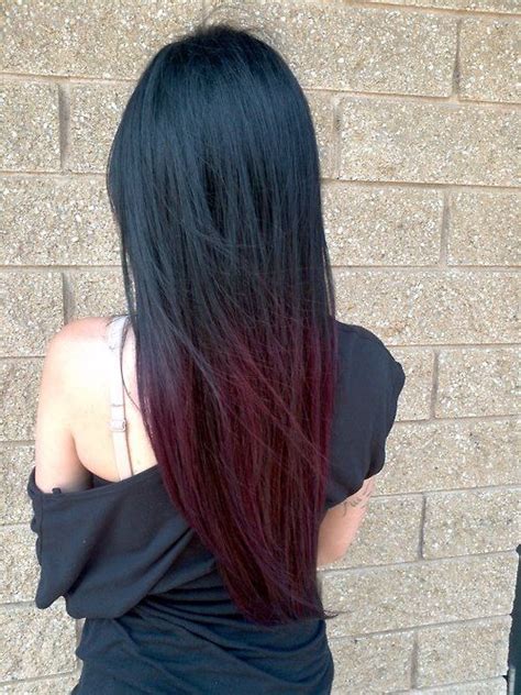 Medium Length Black Hair With Red Tips Hair Trends 2020 Hairstyles