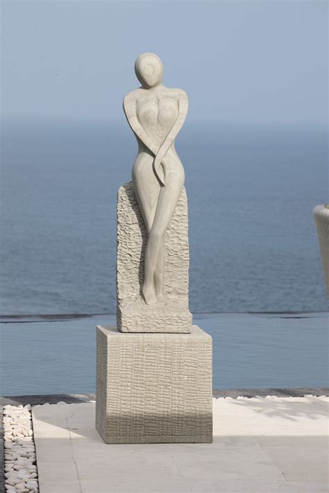 Placidity Contemporary Stone Garden Sculpture