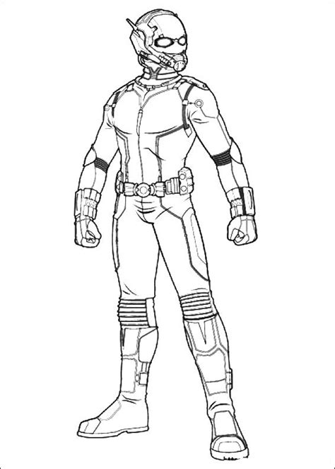 All children and adults dream of possessing their superpowers. Ant-Man coloring pages to download and print for free