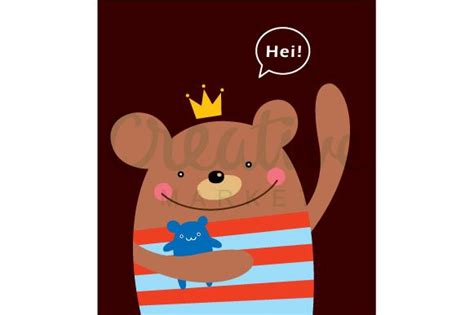 Download Cute Prince Bear Vector | Custom-Designed Illustrations ...