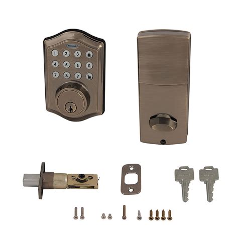 Honeywell 8712109 Electronic Deadbolt Door Lock With Keypad In Antique