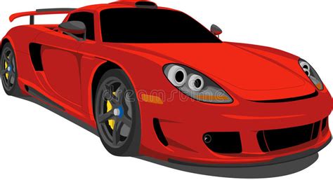 Red Carrera Race Car Editorial Photo Illustration Of
