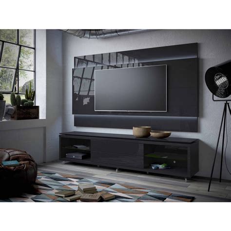 Manhattan Comfort Lincoln Tv Stand With Silicon Casters And Lincoln