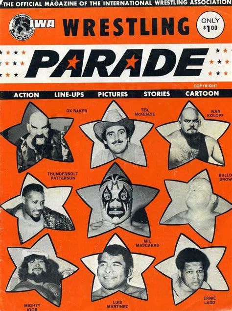 Wrestling Parade Iwa 1975 Wrestling Posters Professional Wrestling