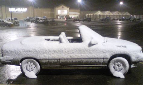 2 kind ladies brought him in as he was lethargic and not eating. Snow and Convertible Car Don't go Together - Walmart - Faxo