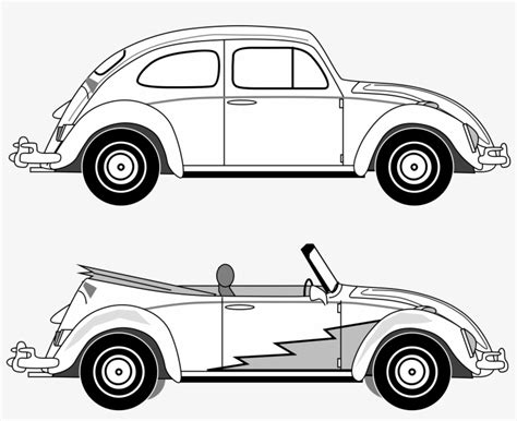 Volkswagen Clipart Outline Car Vw Beetle Clipart 2369x1816 Png