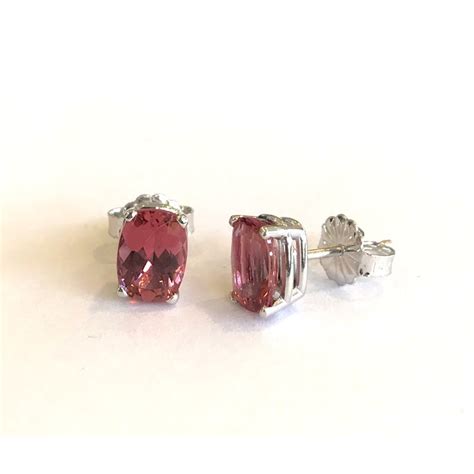 Hurdle S Jewelry Collection Oval Pink Tourmaline Stud Earrings Hurdle