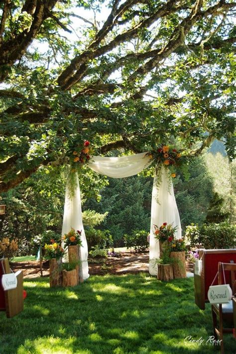 Wedding Tree Backdrop Outdoor Ceremony 138 Wedding Backyard Reception