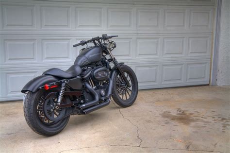 I love the feeling of the stock iron 1200 bars (mini apes?). 2005 harley davidson sportster 883 drag bars - Google ...