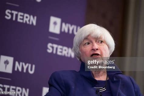 Federal Reserve Chair Janet Yellen Speaks At The Nyu Stern Business School Photos And Premium