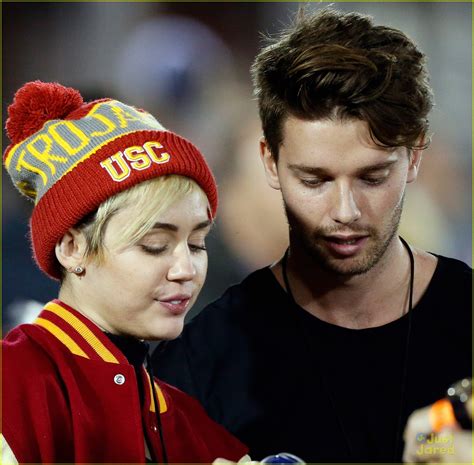 Miley Cyrus Makes Out With Patrick Schwarzenegger At Usc Football Game