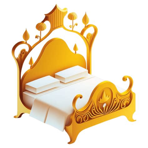 Golden Bed Icon Golden Objects Iconpack Icon Archive