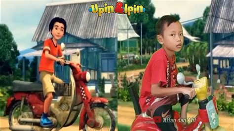 Abang Badrol Naik Motor Kapcai Keliling Desa Kompilasi Tiru Aksi Upin Ipin Youtube