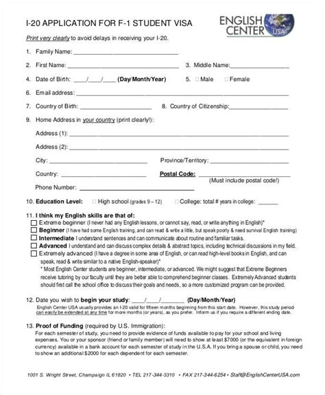 Urgent information for visa applicants regarding novel coronavirus. FREE 32+ Student Application Forms in PDF | MS Word | Excel