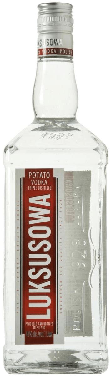 Most domestic vodkas are distilled from corn, most imported vodkas from rye. Luksusowa Potato Vodka - 1 L - Bremers Wine and Liquor