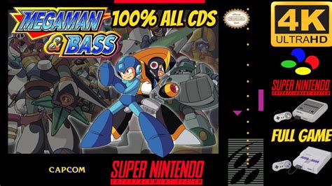 Mega Man And Bass Rockman And Forte Snes 100 All Cds Gameplay