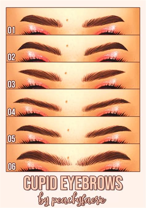 Cupid Eyebrows Set ☾ Peachyfaerie On Patreon Sims 4 Sims 4 Cc Eyes